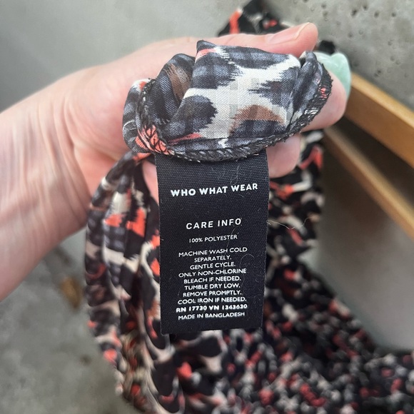 Who What Wear Animal Print Ruffled Camisole Size L - Picture 4 of 4